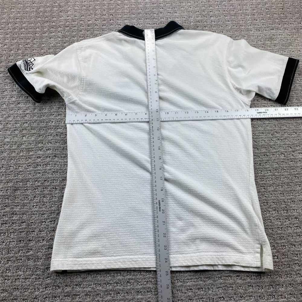 Vintage 1999 du MAURIER Classics Golf Shirt Women Small S White PRIDDIS GREENS - Picture 7 of 8